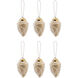 Pomeroy Gold Holiday Ornament, Beaded Conical