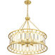 Daintree 8 Light 30 inch True Gold Pendant Ceiling Light