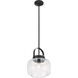 Wickglow 1 Light 11 inch Dark Matte Black Pendant Ceiling Light