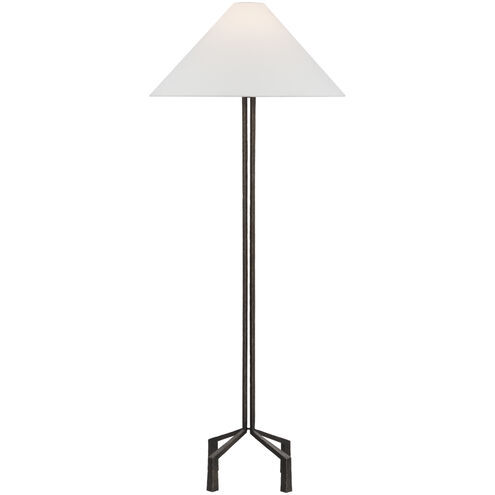 Marie Flanigan Clifford 62.25 inch 15.00 watt Aged Iron Forged Floor Lamp Portable Light, Large