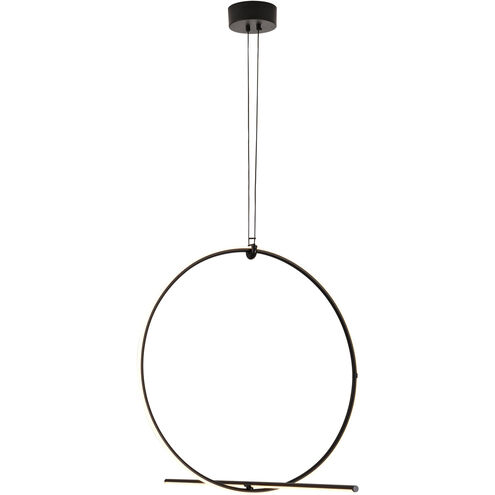 Canada LED 24 inch Black LED Chandelier Ceiling Light