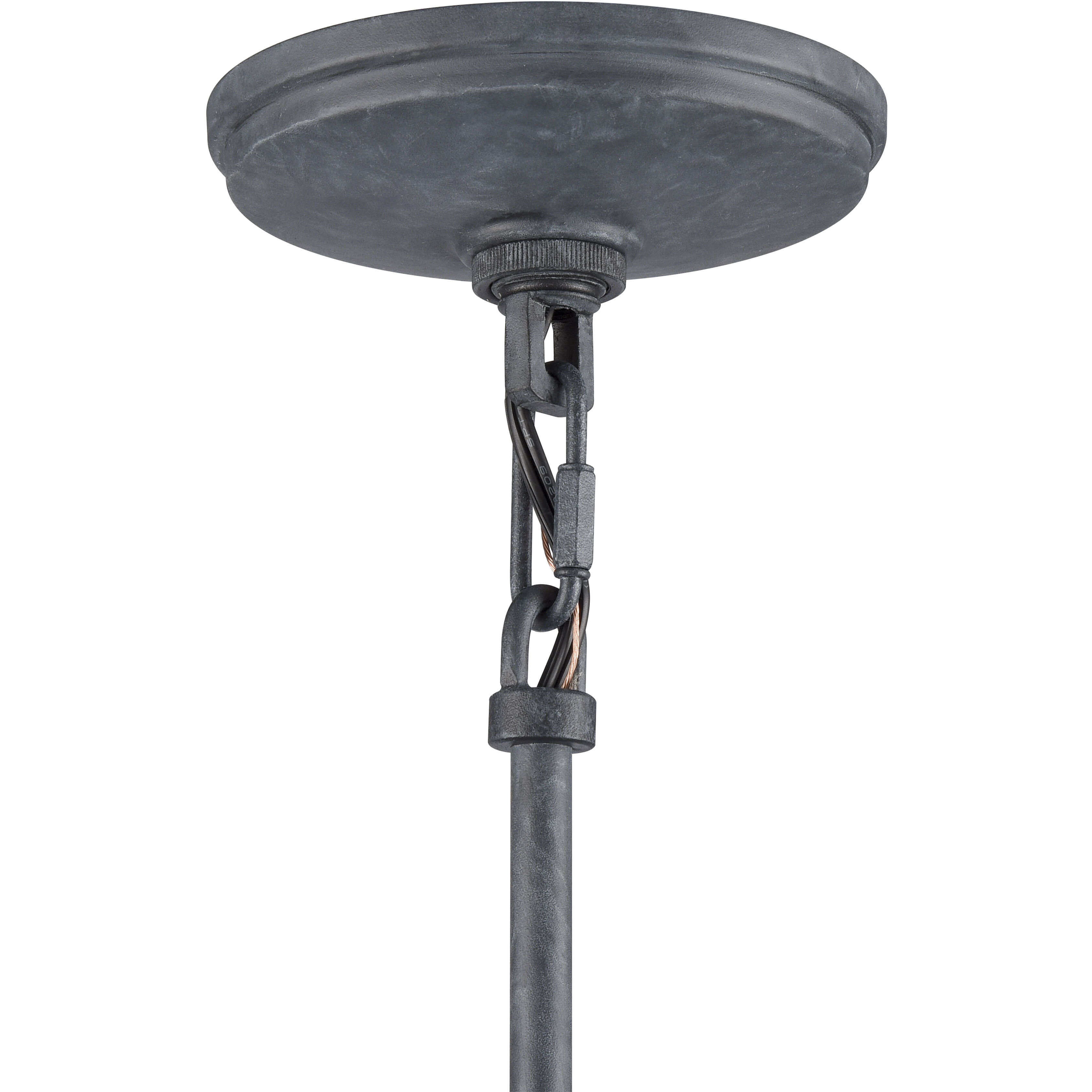 Davenport 3 Light 17 inch Brushed Antique Brass Pendant Ceiling Light