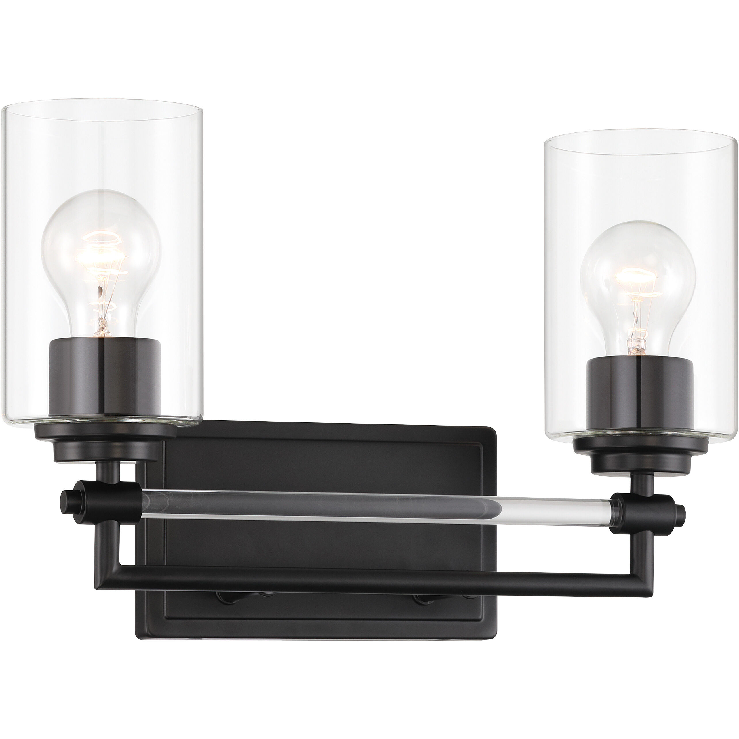 Binsly 2 Light 15.63 inch Coal Bath Vanity Light Wall Light