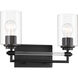 Binsly 2 Light 15.63 inch Coal Bath Vanity Light Wall Light