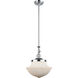 Franklin Restoration Oxford LED 12 inch Polished Chrome Mini Pendant Ceiling Light in Matte White, Franklin Restoration