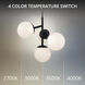Quatrro LED 26.75 inch Black Pendant Ceiling Light in 2700K, dweLED