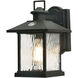Lennon 1 Light 12 inch Black Outdoor Wall Sconce