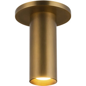 Mason LED 2.25 inch Vintage Brass Semi Flush Mount Ceiling Light