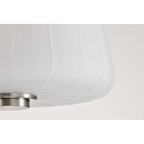 Lune 12 inch Brushed Nickel Pendant Ceiling Light