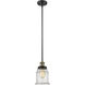 Franklin Restoration Canton 1 Light 6.5 inch Black Antique Brass Mini Pendant Ceiling Light in Incandescent, Seedy, Franklin Restoration