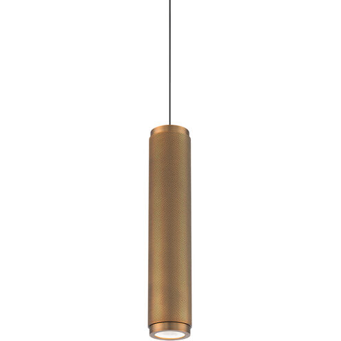 Burning Man 1 Light 2.75 inch Aged Brass Mini Pendant Ceiling Light
