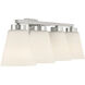 Strayhan 4 Light 31 inch Brushed Nickel Bathroom Vanity Light Wall Light