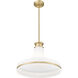 Reznor 1 Light 18 inch Modern Gold Pendant Ceiling Light