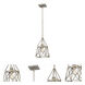 Trestle 1 Light 8 inch Antique Silver Pendant Ceiling Light in 3.43