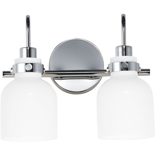 Milk 2 Light 13.5 inch Polished Chrome Bath Vanity Light Wall Light