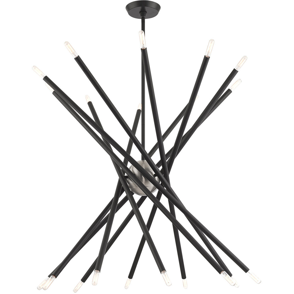 Soho 20 Light 38 inch Scandinavian Gray Chandelier Ceiling Light