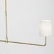 Barbara Barry Go Lightly LED 54 inch Soft Brass Linear Chandelier Ceiling Light