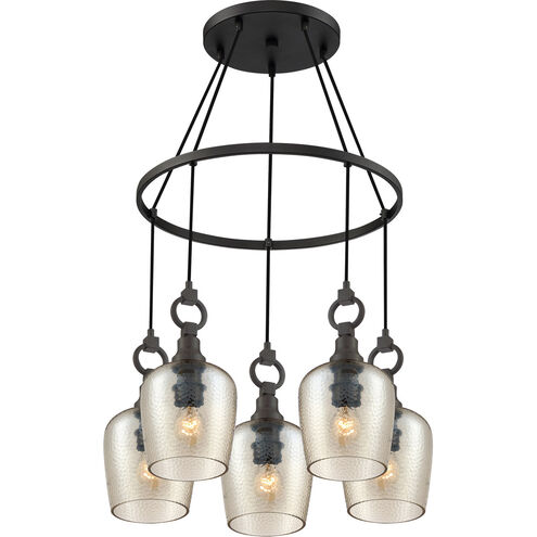 Kendrick 5 Light 27 inch Western Bronze Island Chandelier Ceiling Light