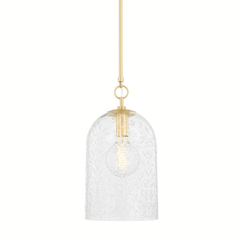 Belleville 1 Light 10 inch Aged Brass Pendant Ceiling Light