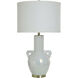 Cameron 33.75 inch 100.00 watt Pearlescent White and Gold Table Lamp Portable Light