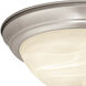Stevens LED 13 inch Satin Nickel Flush Mount Ceiling Light