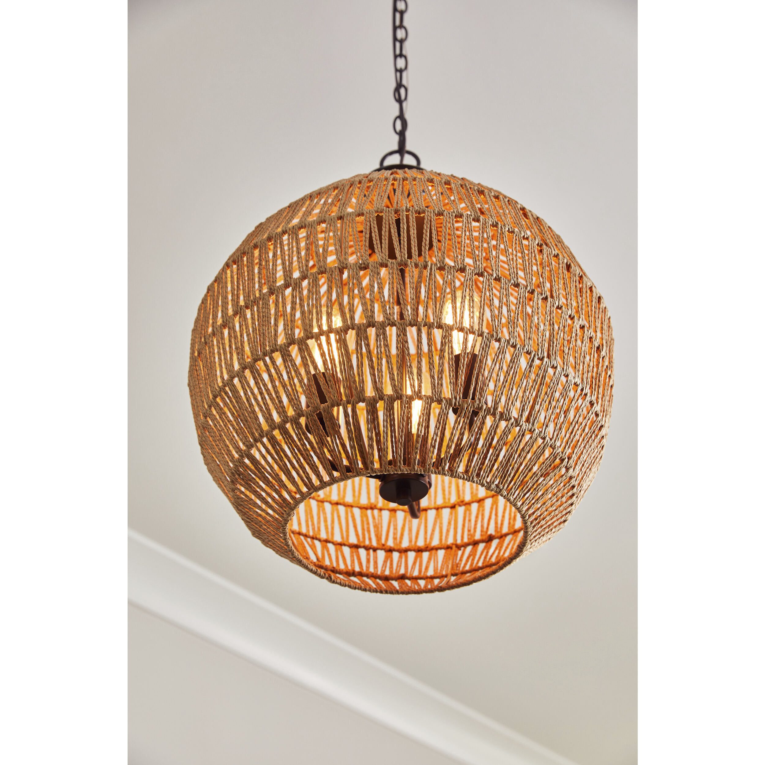 Casablanca 3 Light 18 inch Palladian Bronze Pendant Ceiling Light