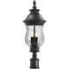 Newport 3 Light 28 inch Heritage Outdoor Post Mount Lantern, Great Outdoors