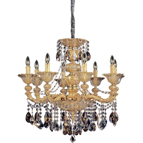 Mendelssohn 8 Light 31 inch Two Tone Gold - 24K Chandelier Ceiling Light