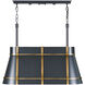 Brasserie 3 Light 32.5 inch Blackened Zinc and Heritage Bronze Linear Pendant Ceiling Light