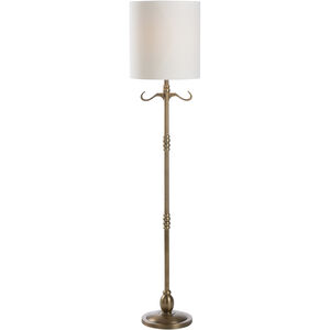 Larry Laslo 100.00 watt Antique Brass Floor Lamp Portable Light
