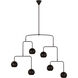 Christiane Lemieux Chaumont 6 Light 49.75 inch Aged Iron Chandelier Ceiling Light