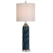Bay St. Louis 35 inch 150.00 watt Turquoise Colored Body With Clear Acrylic Base Table Lamp Portable Light