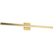 Vega Vanity Light Wall Light in Brushed Gold
