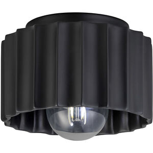 Radiance Collection 1 Light 8 inch White Crackle Flush-Mount Ceiling Light