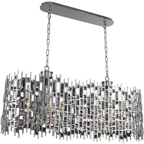 Fonseca 8 Light 44 inch Chrome Island Light Ceiling Light