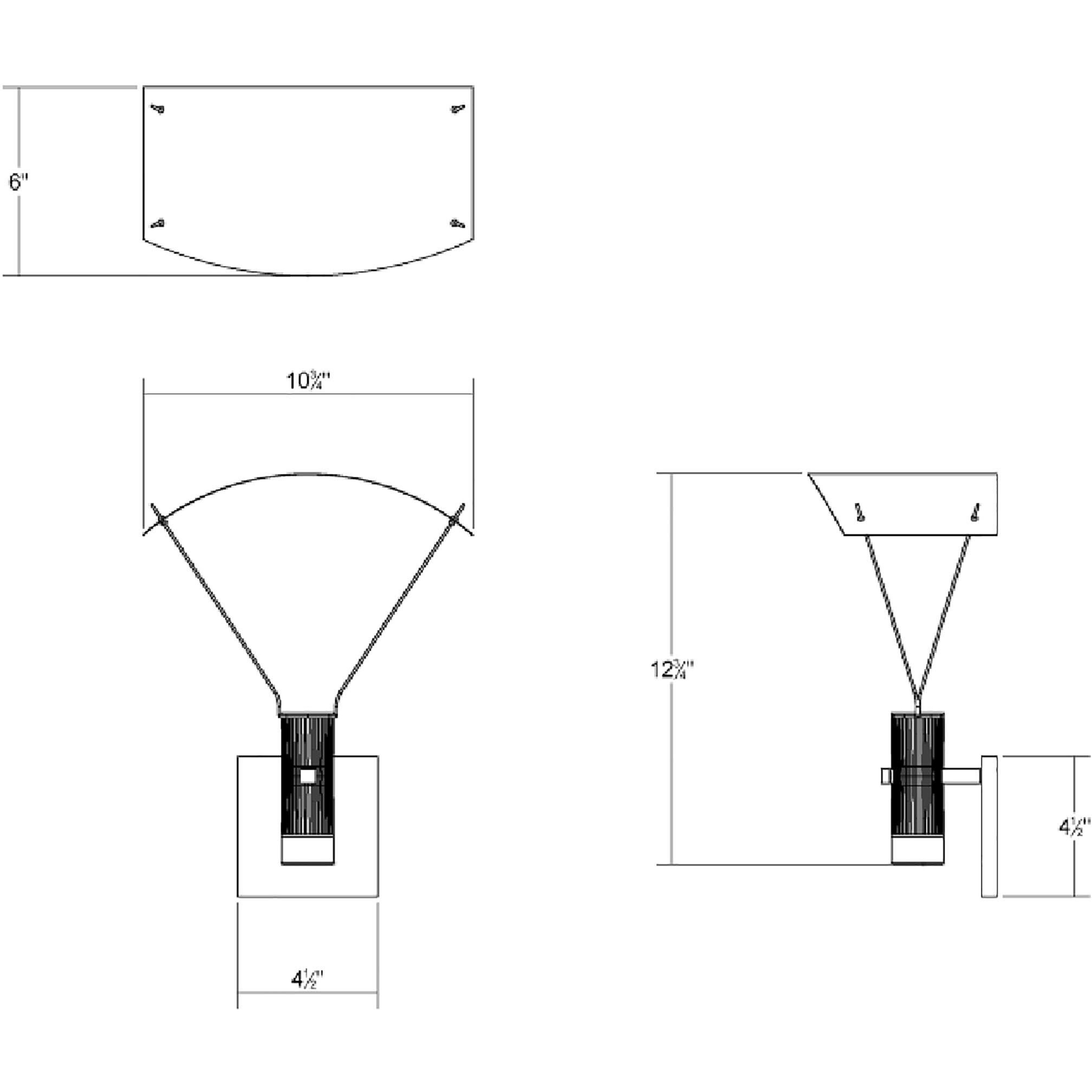 Suspenders LED 11 inch Satin Black Modular Wall Mount Wall Light