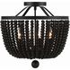 Rylee 4 Light 16.5 inch Matte Black Semi Flush Ceiling Light