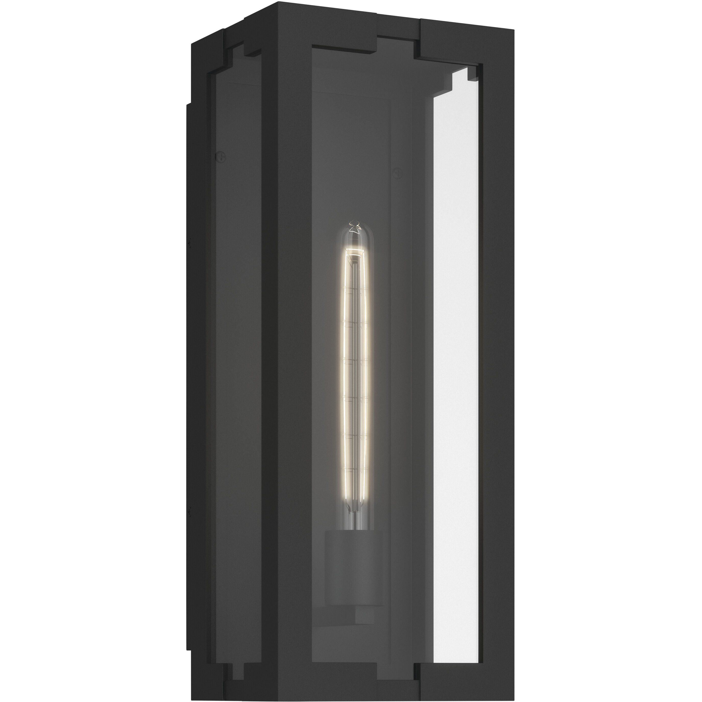 Calen 1 Light 18.25 inch Textured Black Outdoor Wall Light