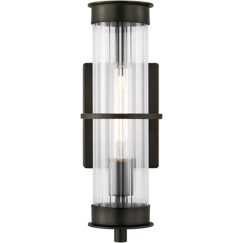 Alcona 1 Light 14.88 inch Antique Bronze Outdoor Wall Lantern