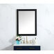 Aqua 32 X 24 inch Black Vanity Mirror