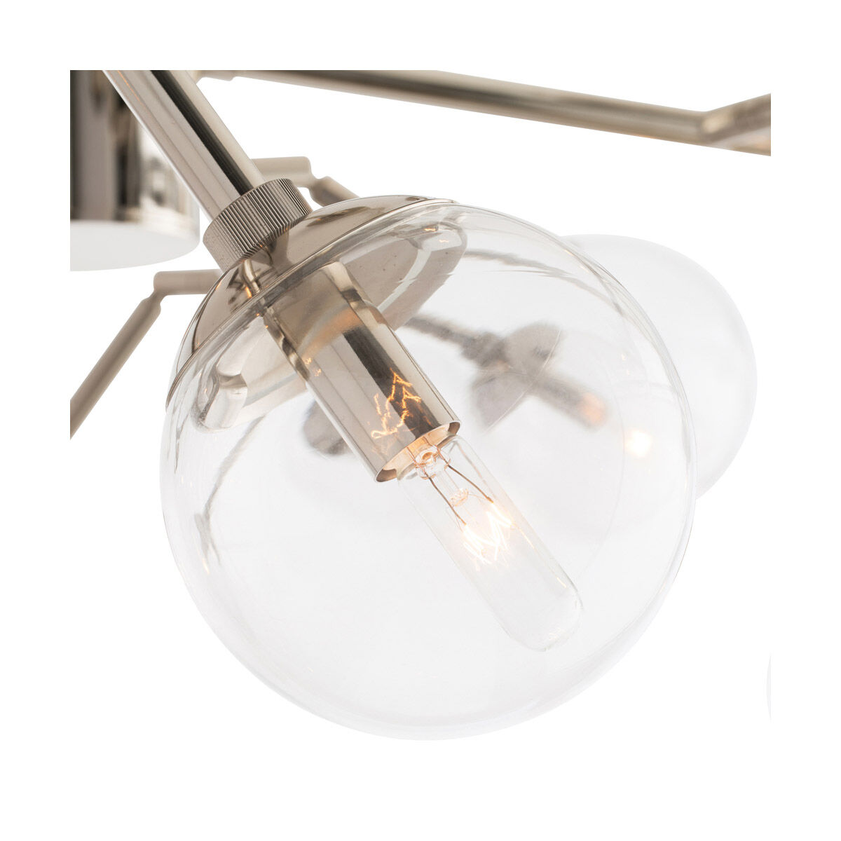 Dallas 18 Light 58 inch Polished Nickel Chandelier Ceiling Light