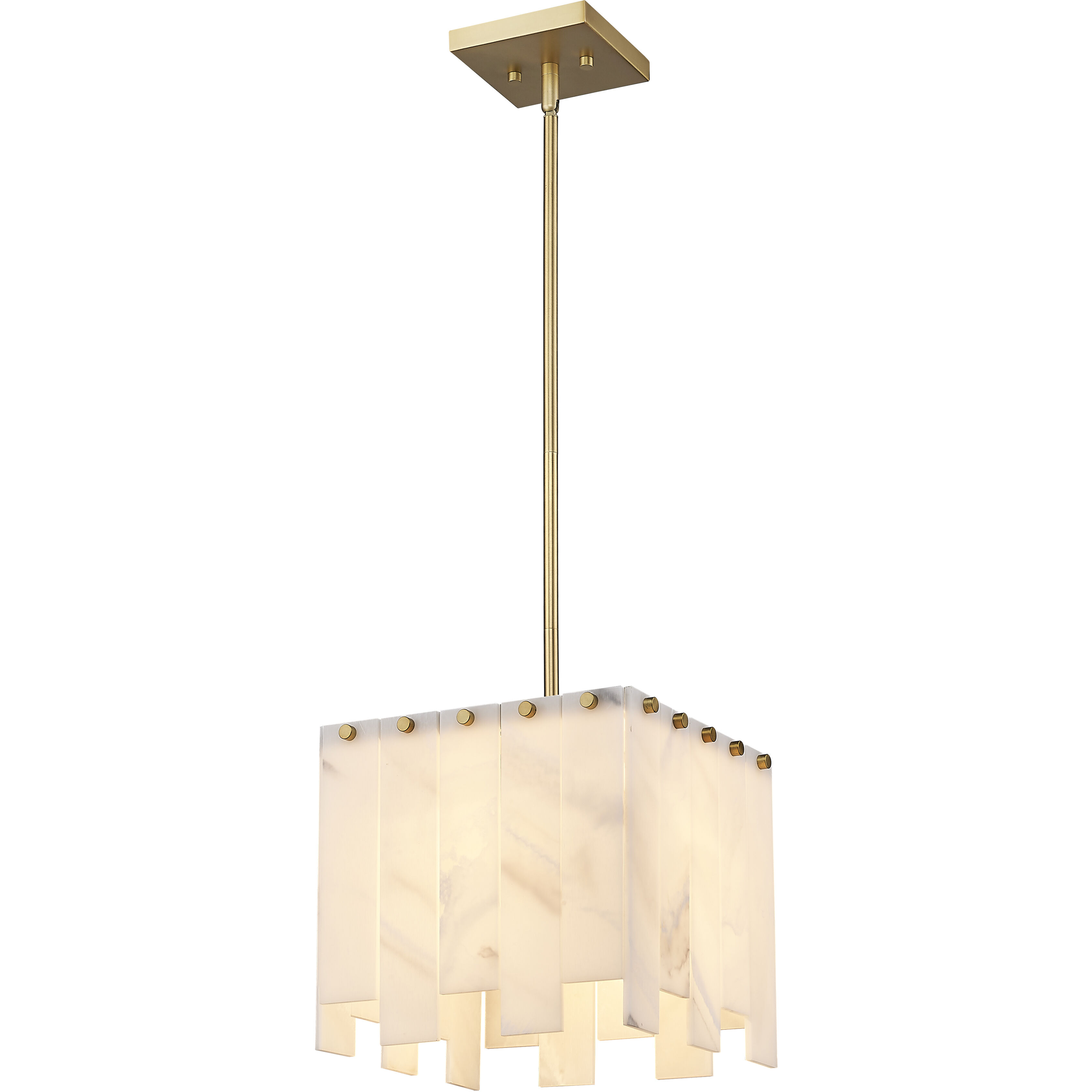 Viviana 1 Light 11.5 inch Rubbed Brass Pendant Ceiling Light