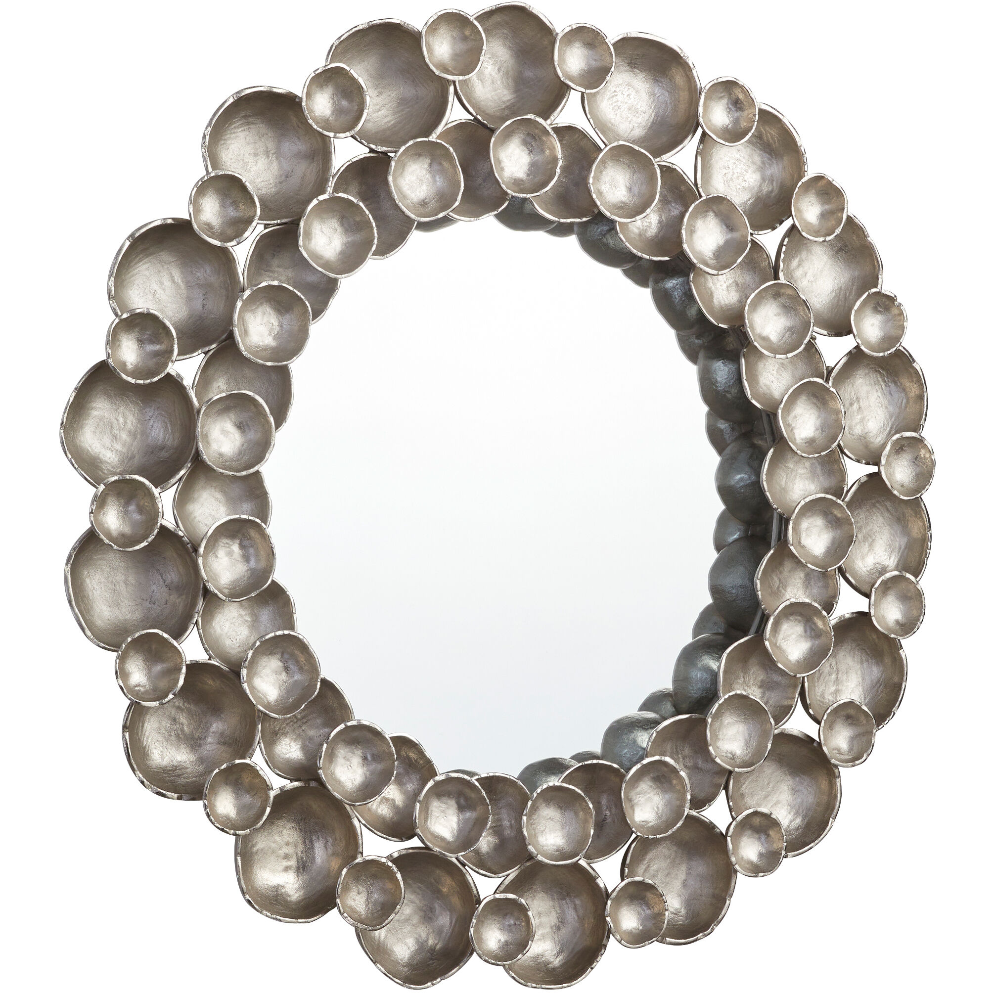 Gala 45.75 X 45 inch Antique Nickel Mirror