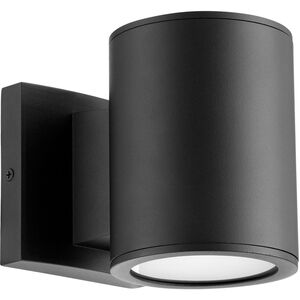 Cylinder LED 6 inch Noir Outdoor Wall Mount