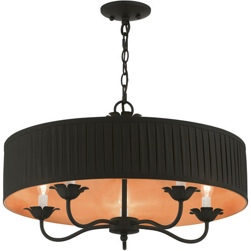 Livex Lighting 41865-04 Harrington 5 Light 23 inch Black Pendant ...