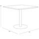 Corina Antique Brass Bistro Table