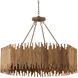 Teahouse 8 Light 32.25 inch Khaki Chandelier Ceiling Light
