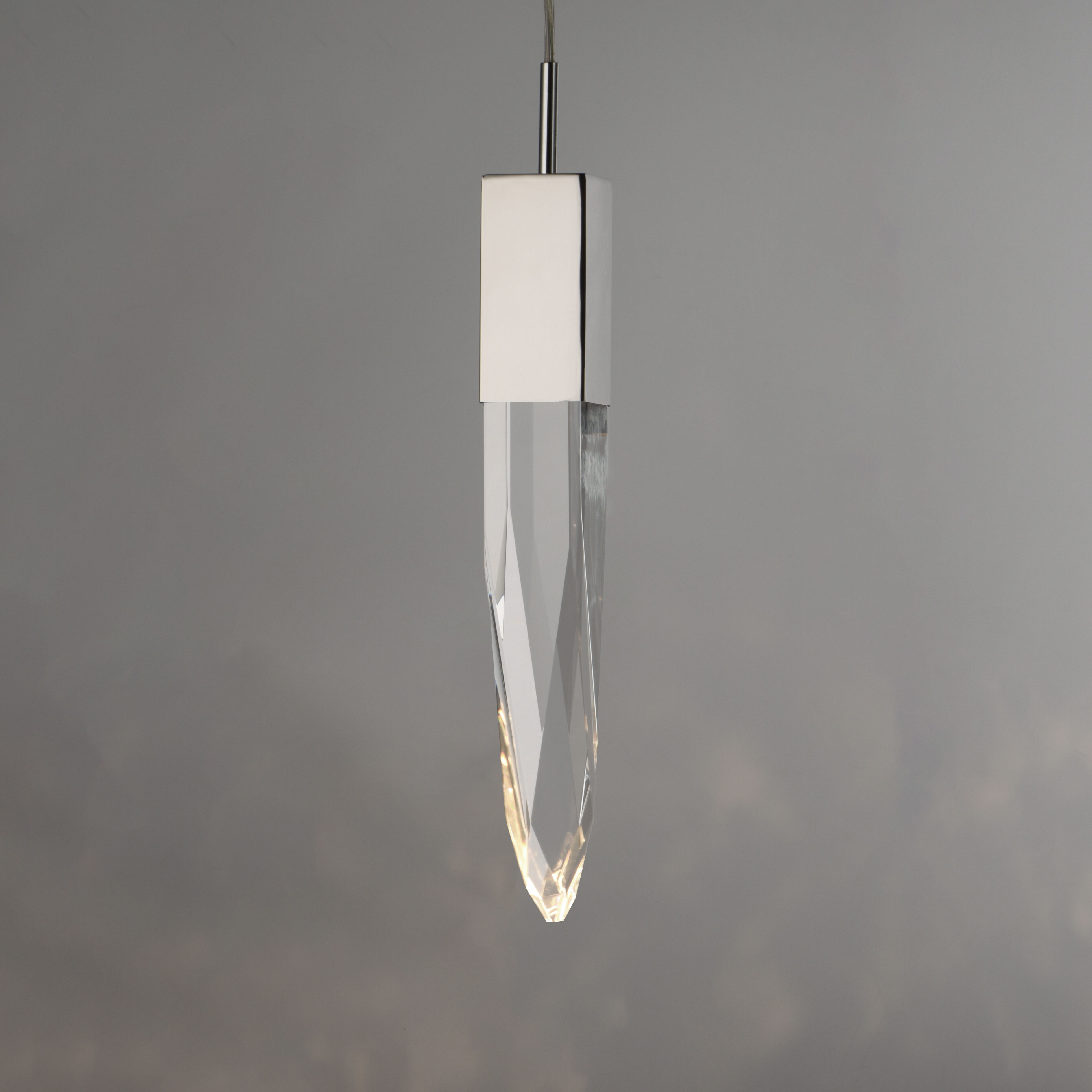 Quartz LED 4.75 inch Polished Chrome Mini Pendant Ceiling Light