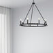 Colby 8 Light 36 inch Matte Black Chandelier Ceiling Light