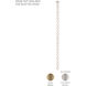 Forever Seduction LED 80.5 inch Aged Brass Modular Pendant Ceiling Light, Remote Driver